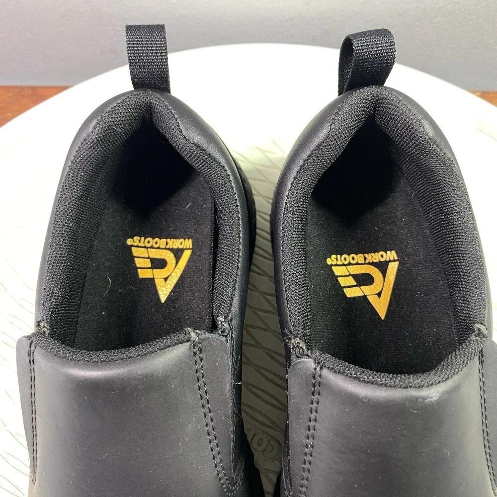 ACE‎ Shoes For Crews Steel Toe Slip-Resistant Work Shoes Black Wom. 7,Men 5.5